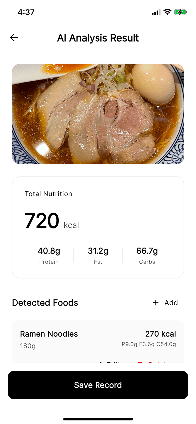 Fitlog AI App - Screen 5